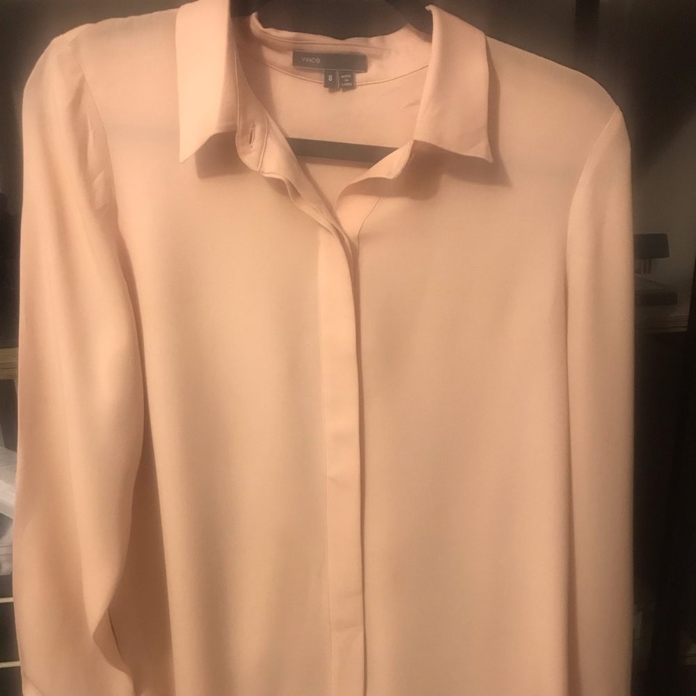 Slim Fitted Stretch-Silk Blouse
